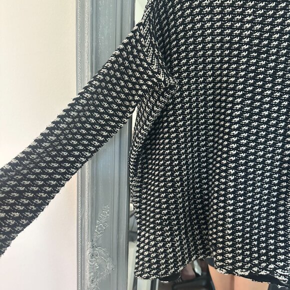 Diane von Furstenberg Ahiga Wool Tweed Turtleneck Sweater Size Small - Picture 8 of 14